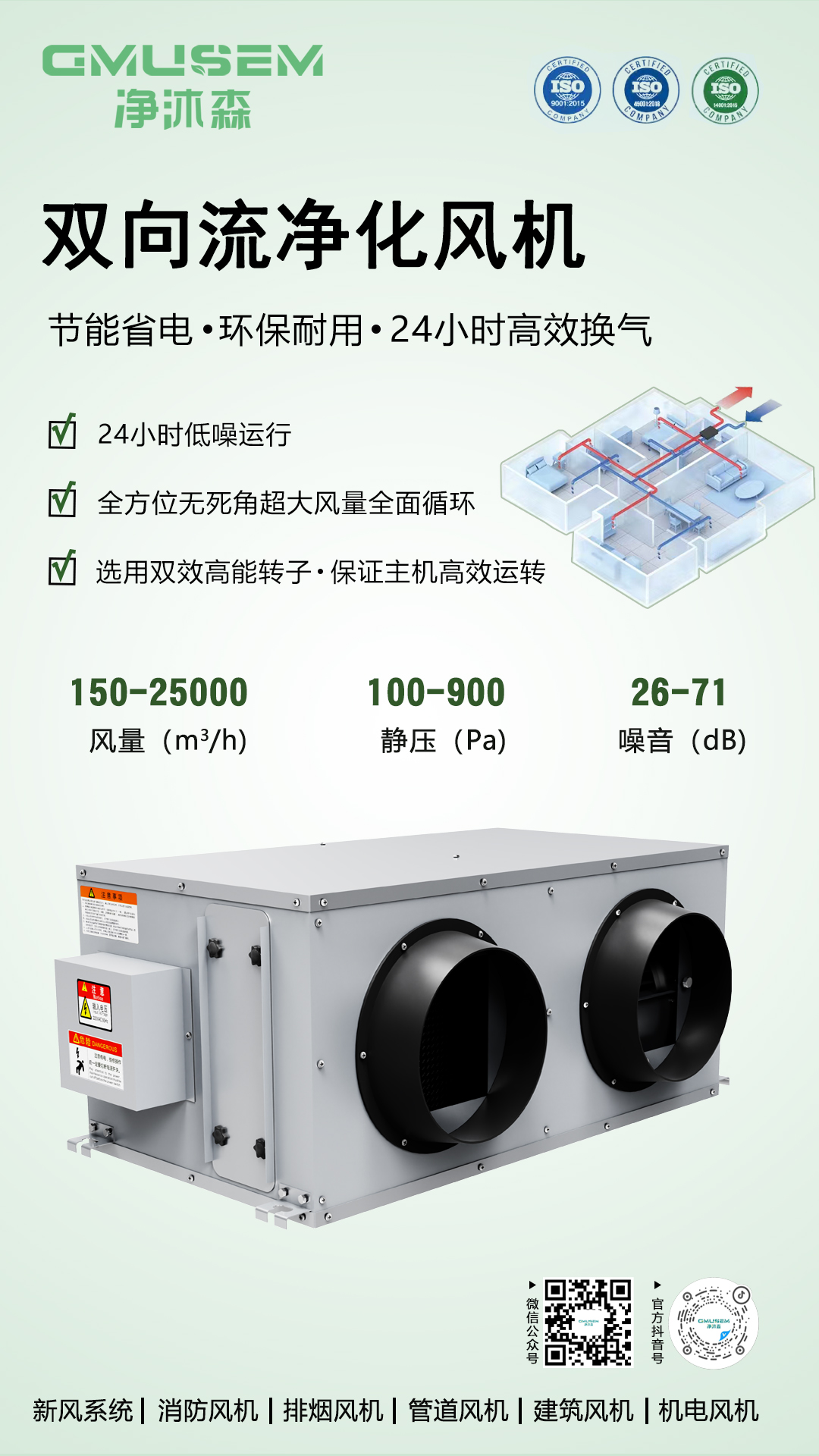 双向流净化机型 双向流净化机型